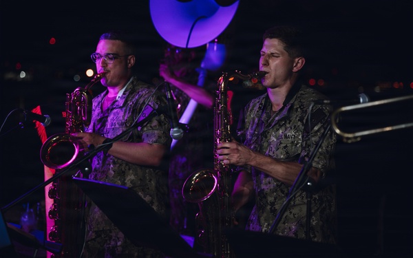 U.S. and Royal Malaysian Navy Bands Perform Together at CARAT Malaysia 2025