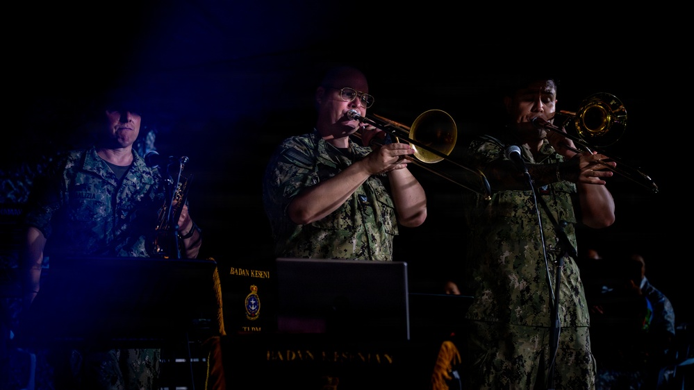 U.S. and Royal Malaysian Navy Bands Perform Together at CARAT Malaysia 2025