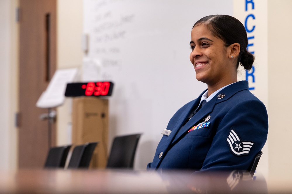 Dover officers provide commissioning prep for enlisted Reserve Airmen