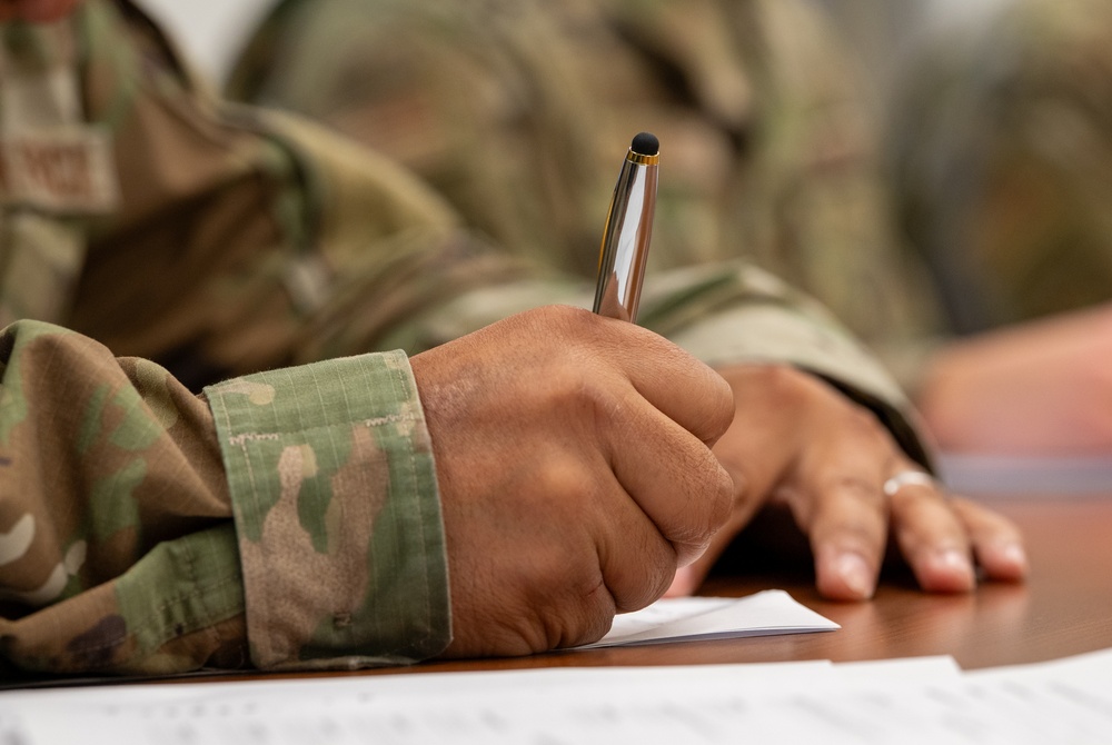 Dover officers provide commissioning prep for enlisted Reserve Airmen