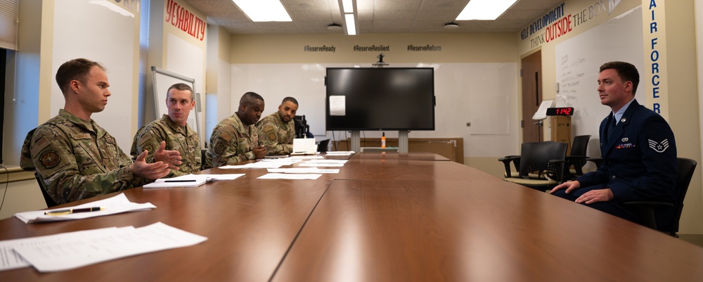 Dover officers provide commissioning prep for enlisted Reserve Airmen