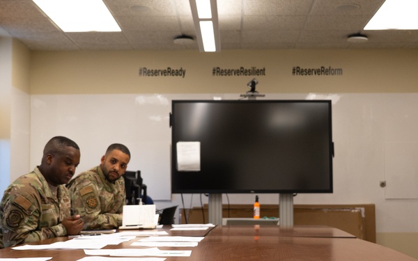 Dover officers provide commissioning prep for enlisted Reserve Airmen