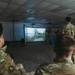 Airmen of the 139th Security Forces Squadron train with firearms simulator
