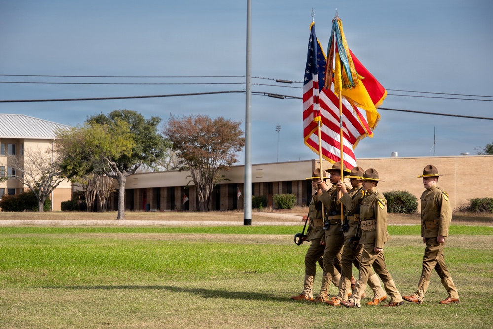 1st Cavalry Division Color Guard represents the division during retirement ceremony