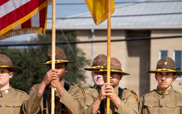 1st Cavalry Division Color Guard represents the division during retirement ceremony