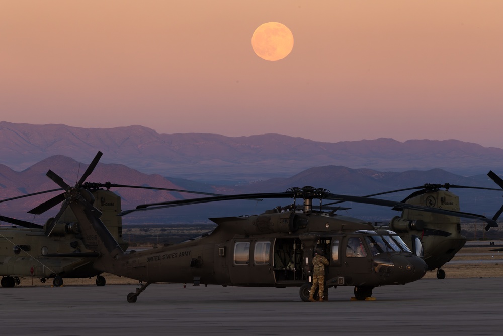 JTF-SB pilots, crew, return to base after CBP mission