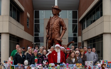 138 FW Welcomes Tulsa Mustang Club Gift Donations for Annual Christmas Children's Party