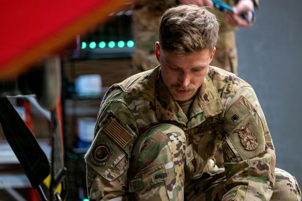 179th Cyberspace Wing Civil Engineering Squadron on the job