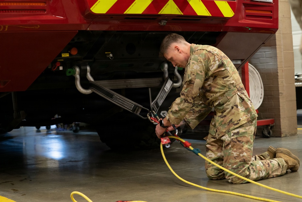 179th Cyberspace Wing Civil Engineering Squadron on the job