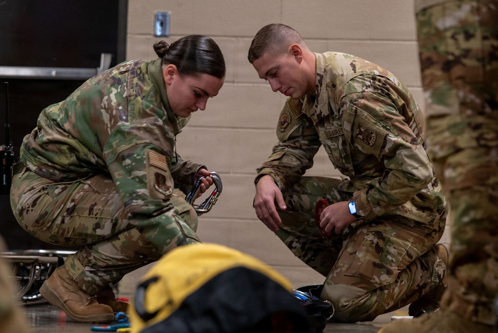 179th Cyberspace Wing Civil Engineering Squadron on the job