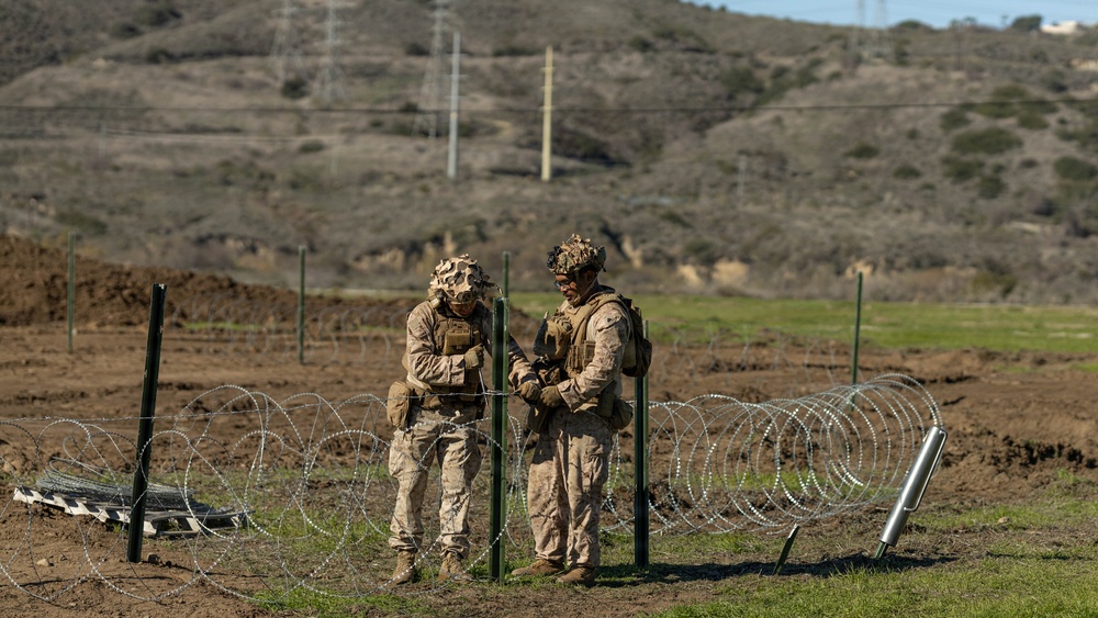 CLB-5 constructs fighting positions