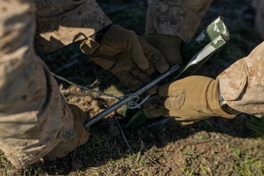 CLB-5 constructs fighting positions