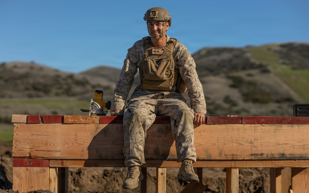 CLB-5 constructs fighting positions