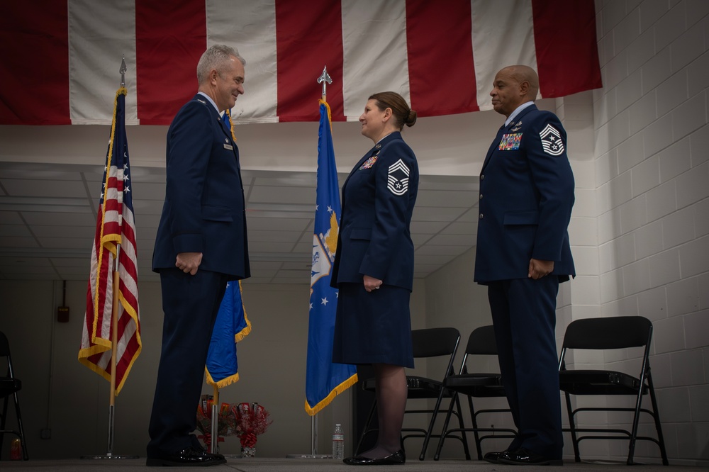 The 179th Cyberspace Wing Welcomes Command Chief Nettle