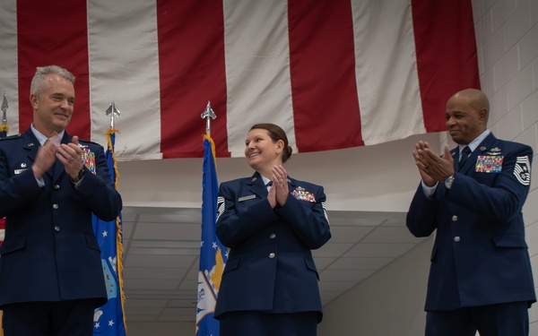 The 179th Cyberspace Wing Welcomes Command Chief Nettle