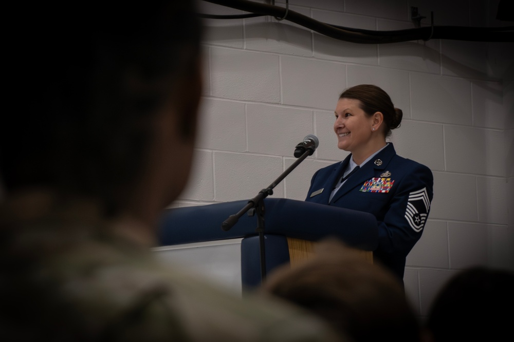 The 179th Cyberspace Wing Welcomes Command Chief Nettle