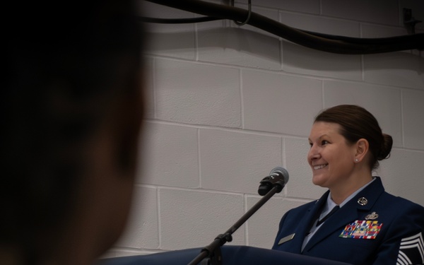 The 179th Cyberspace Wing Welcomes Command Chief Nettle