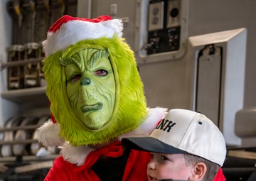 March ARB members meet and greet with Santa and The Grinch