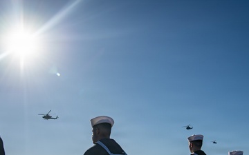 USS Nimitz San Diego Pull-In