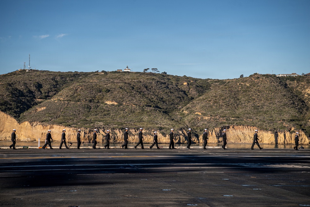 USS Nimitz San Diego Pull-In