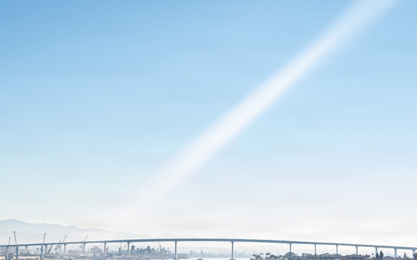 USS Nimitz San Diego Pull-In