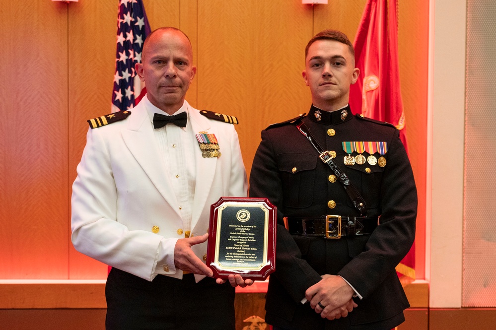 Engineer Company C hosts the Marine Corps 250th Birthday Ball