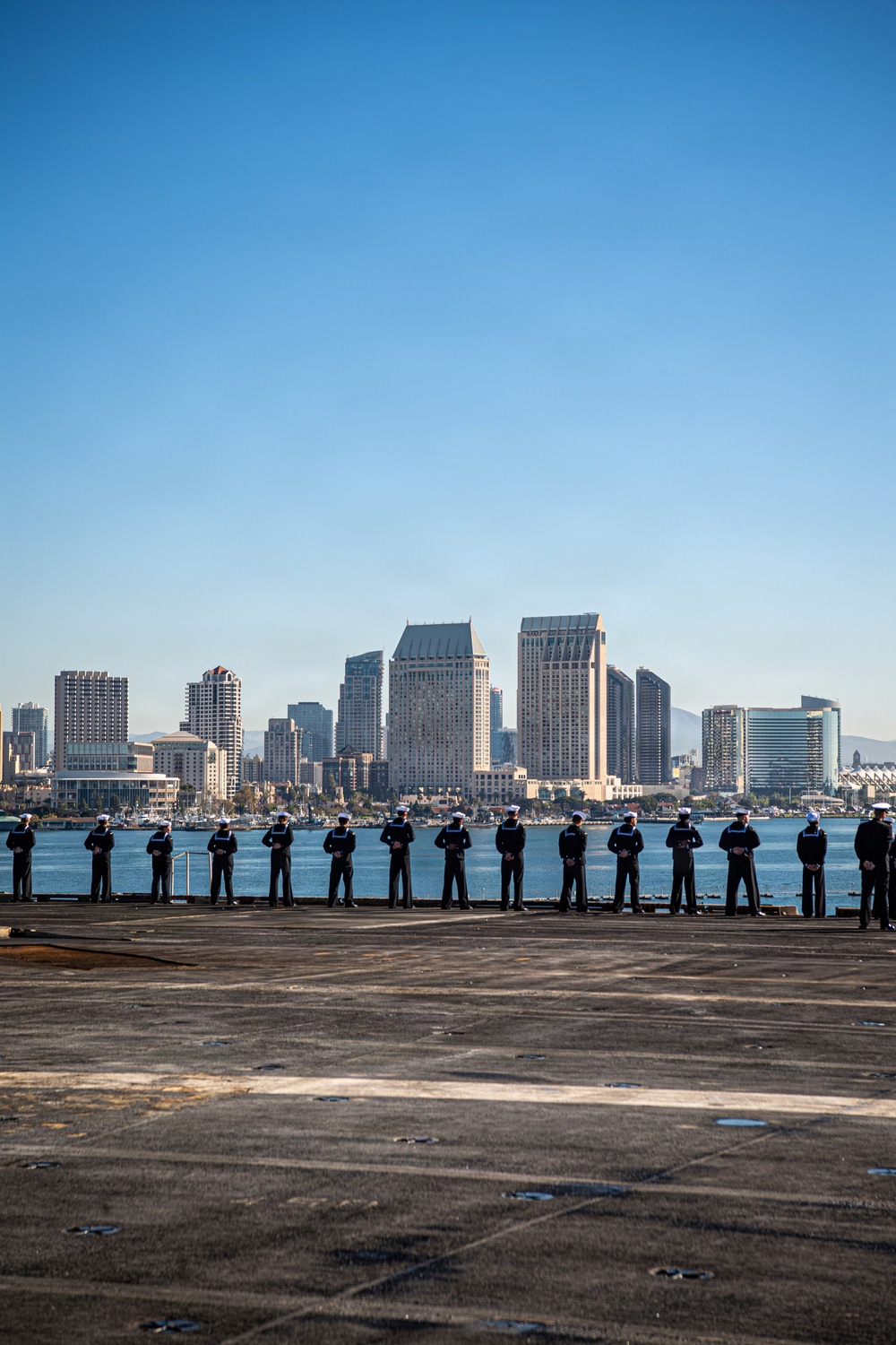 USS Nimitz San Diego Pull-In
