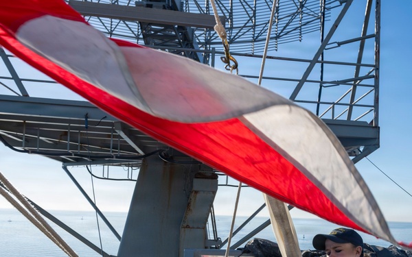 USS Nimitz San Diego Pull-In