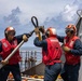 USS San Antonio Conducts a Replenishment-At-Sea