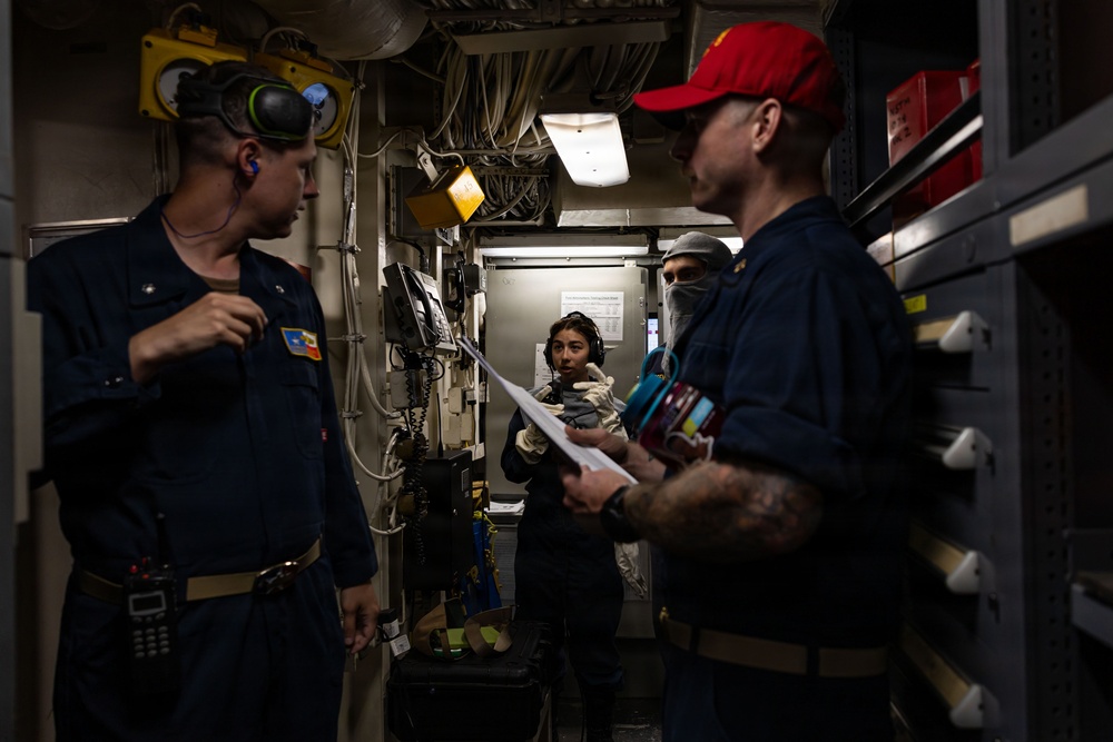 USS San Antonio Conducts General Quarters