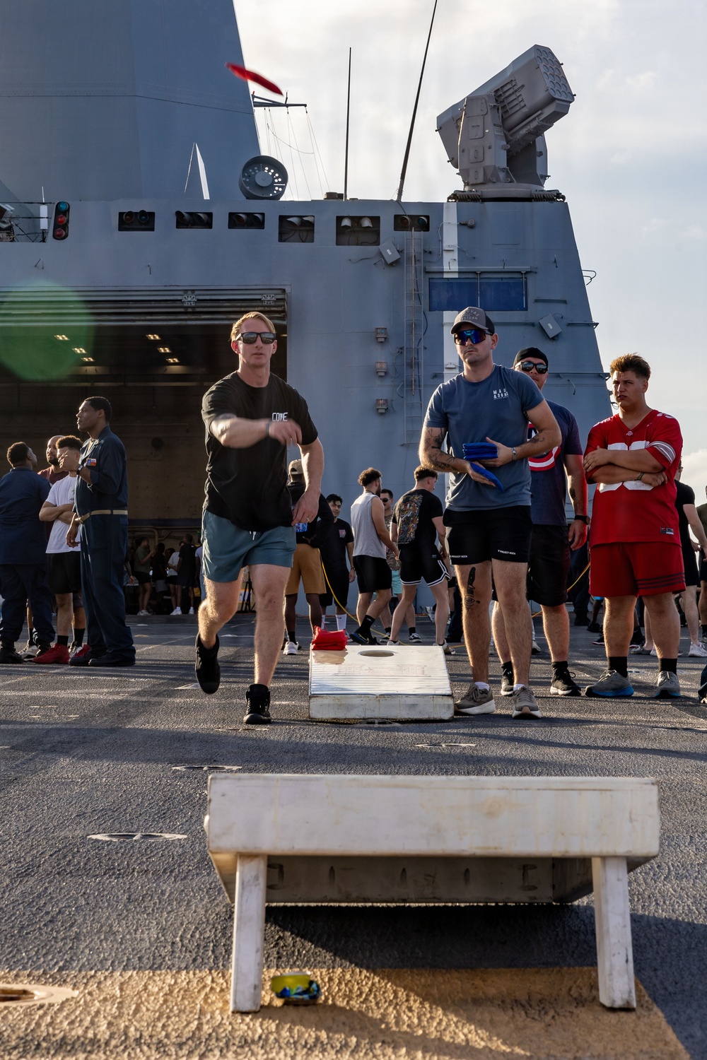 USS San Antonio Conduct a Steel Beach Picnic