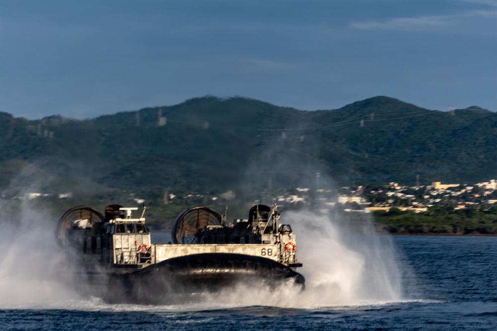 USS San Antonio (LPD 17) conducts  amphibious operations