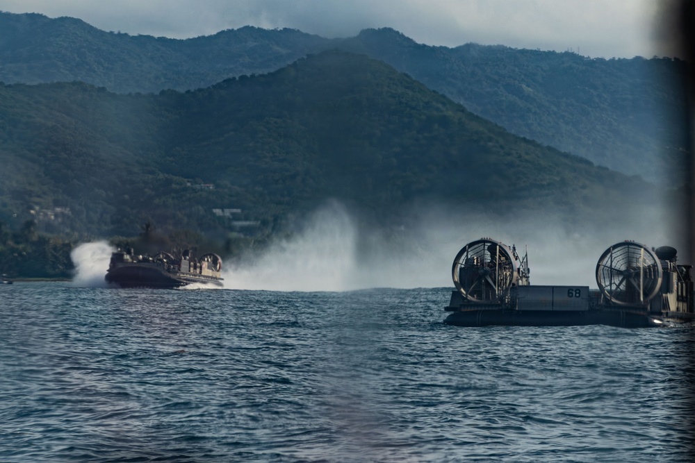 USS San Antonio (LPD 17) conducts  amphibious operations