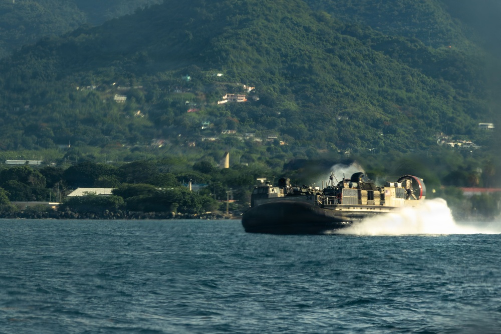 USS San Antonio (LPD 17) conducts  amphibious operations
