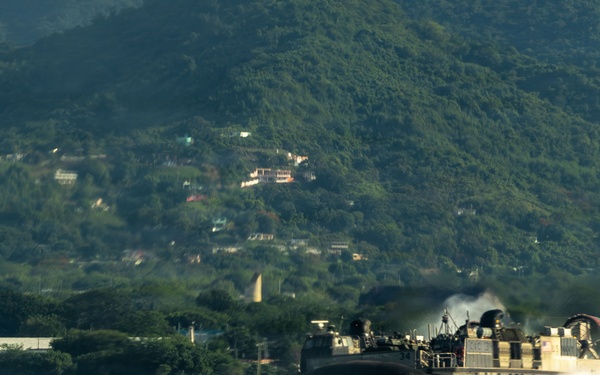 USS San Antonio (LPD 17) conducts  amphibious operations