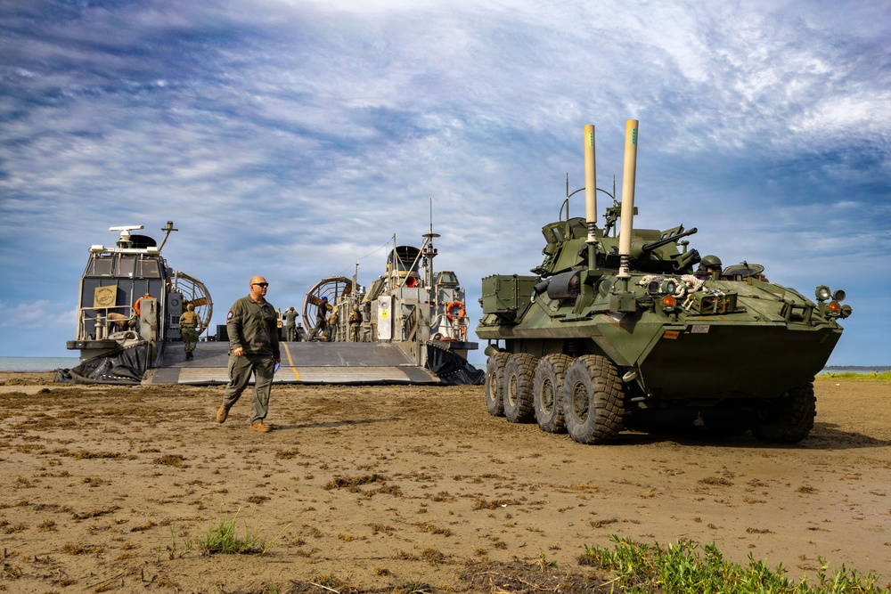 USS San Antonio (LPD 17) conducts  amphibious operations