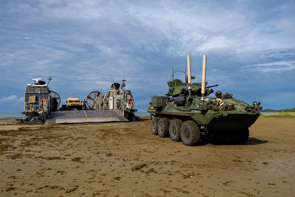 USS San Antonio (LPD 17) conducts  amphibious operations