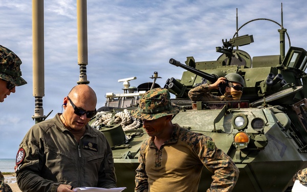 USS San Antonio (LPD 17) conducts  amphibious operations