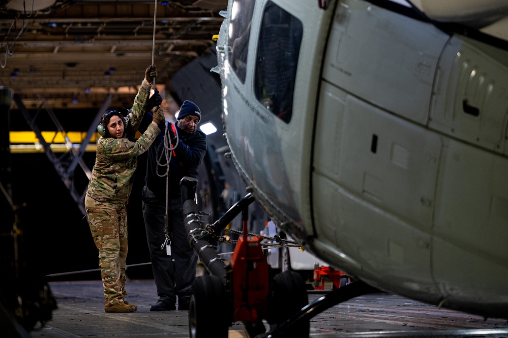 End of an era: Final UH-1N Huey departs Yokota