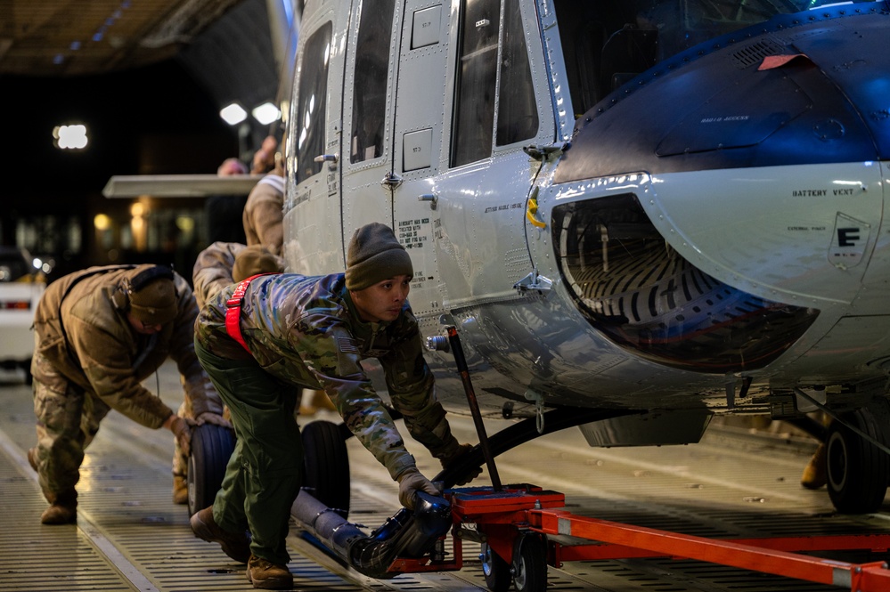 End of an era: Final UH-1N Huey departs Yokota