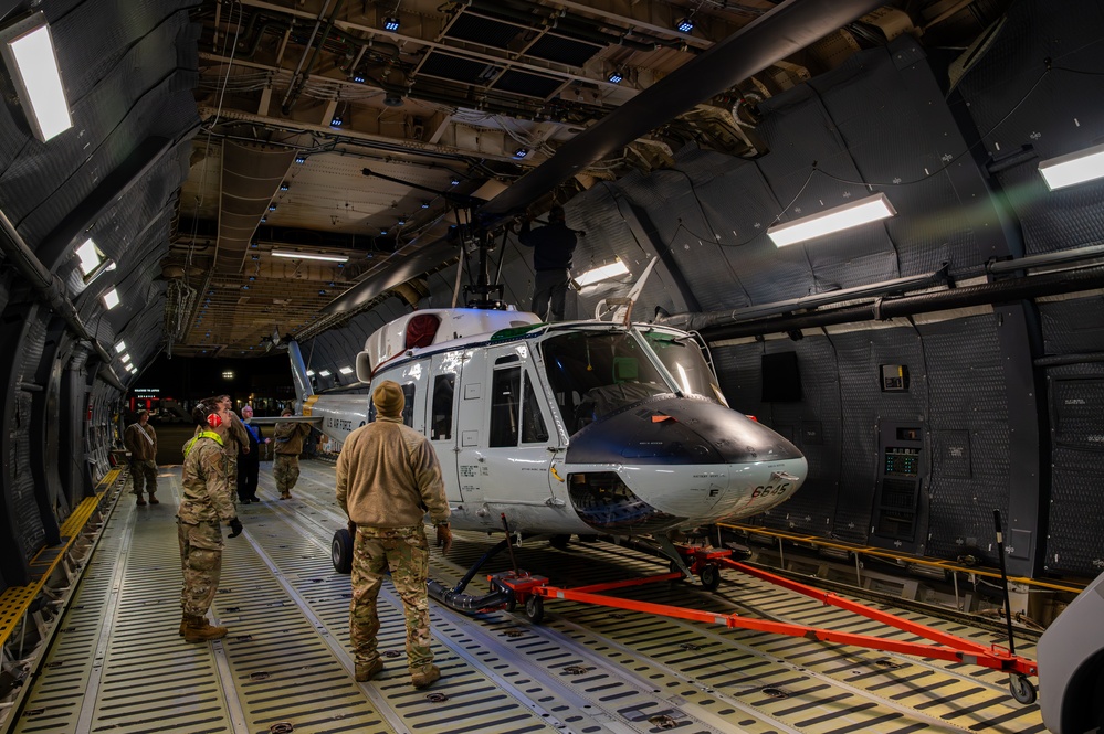 End of an era: Final UH-1N Huey departs Yokota
