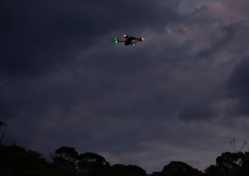 U.S. Marines sUAS and Low Altitude Air Defense night operations