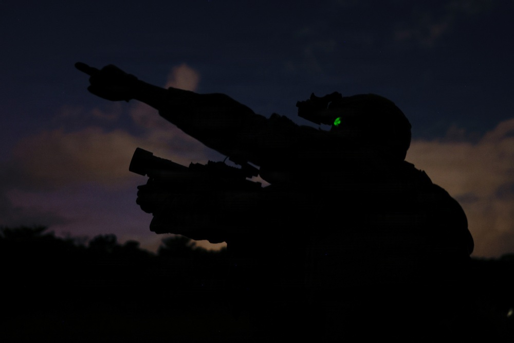 U.S. Marines sUAS and Low Altitude Air Defense night operations