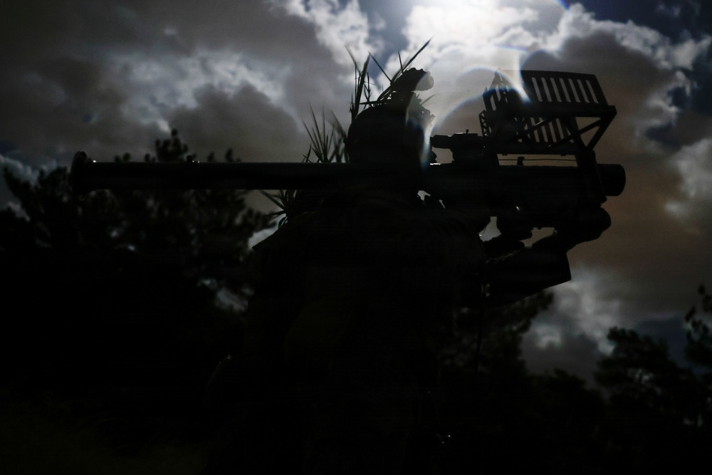 U.S. Marines sUAS and Low Altitude Air Defense night operations