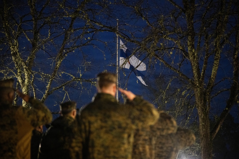 U.S. Marines attend Finnish Independence Day Ceremony