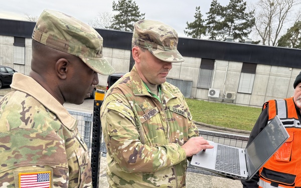 405th AFSB command team assesses ongoing APS-2 maintenance transition at Coleman