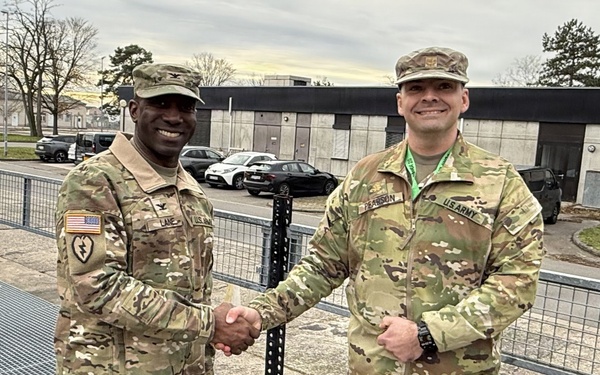 405th AFSB command team assesses ongoing APS-2 maintenance transition at Coleman