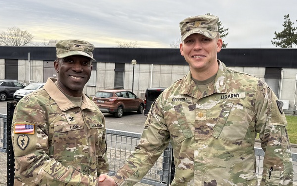 405th AFSB command team assesses ongoing APS-2 maintenance transition at Coleman