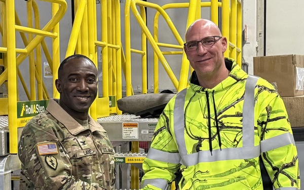 405th AFSB command team assesses ongoing APS-2 maintenance transition at Coleman