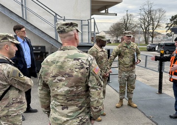 405th AFSB command team assesses ongoing APS-2 maintenance transition at Coleman